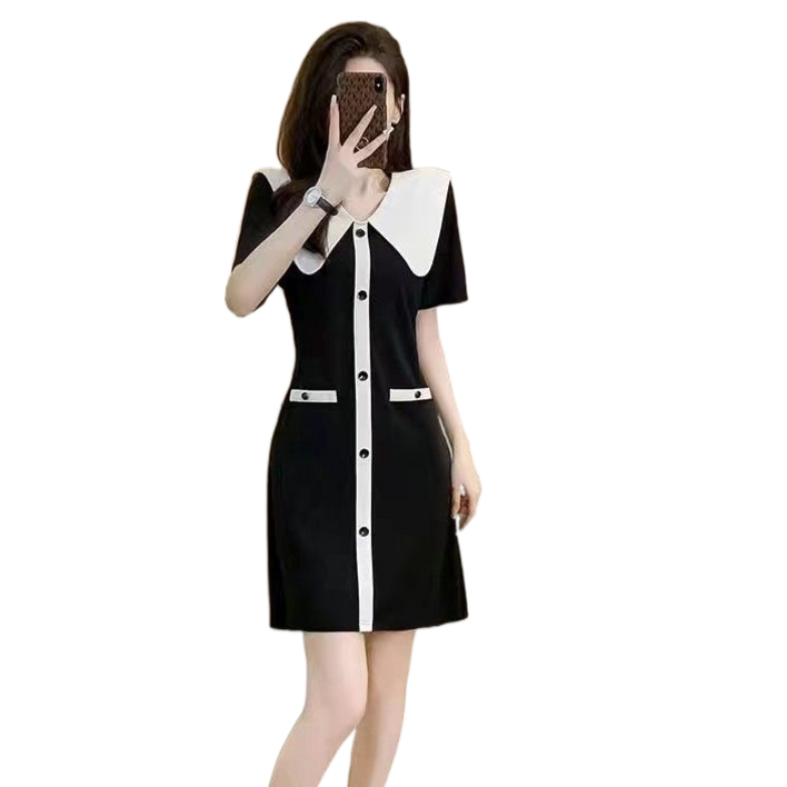 셀럽당 패션 원피스 여하 날씬해 보이는 미니 블랙 원피스C00102