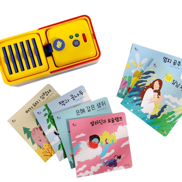 키즈위드 이야기시네마 그림자극장 본체명작세트본체1,책6,팩6 수면동화