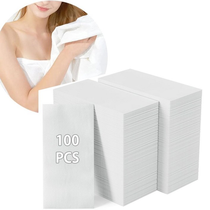새로이 일회용 수건 타월 미용실 등산 헬스용 120PCS 여행 휴대용 호텔 스포츠