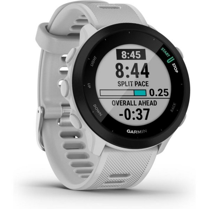 GARMIN 가민 포러너 55 GPS 러닝 워치 화이트 운동 스마트워치