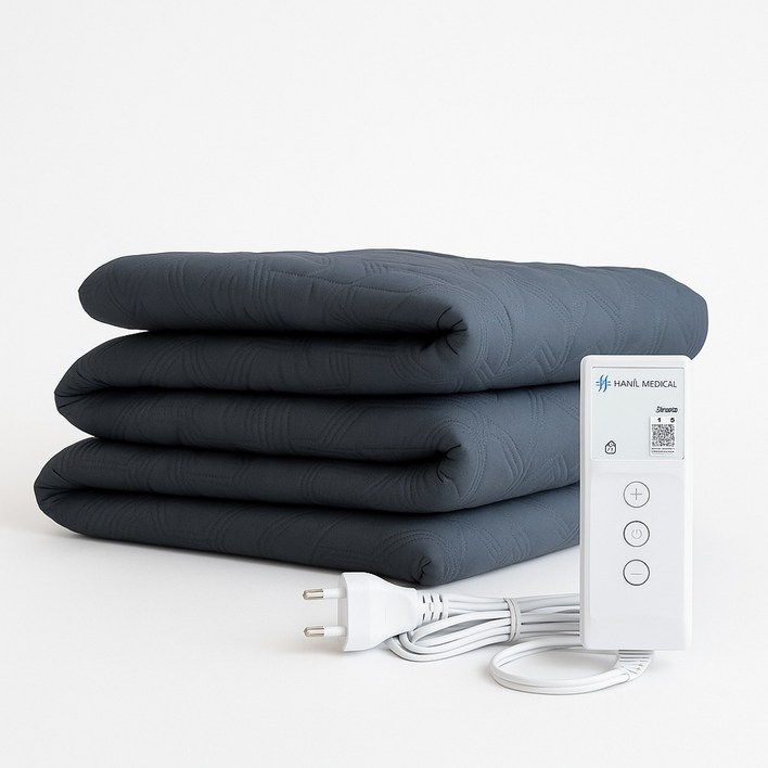 한일의료기 탄소매트 전자파없는 EMF인증 전기요 전기매트 전기장판, 1인용 싱글, 챠콜