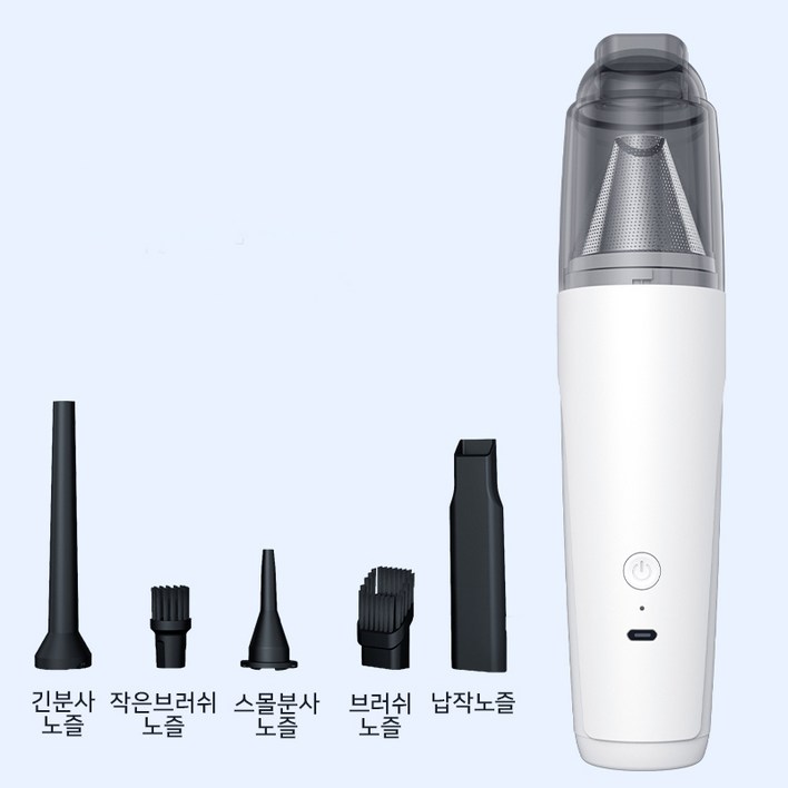SmartGo 무선 2in1 핸디 청소기 휴대식 청소기 차량 가정 겸용 미니 청소기 흡입 에어건 2in1, 화이트 SmartGo 무선 2in1 핸디 청소기 휴대식 청소기 차량 가정 겸용 미니 청소기 흡입 에어건 2in1, 화이트