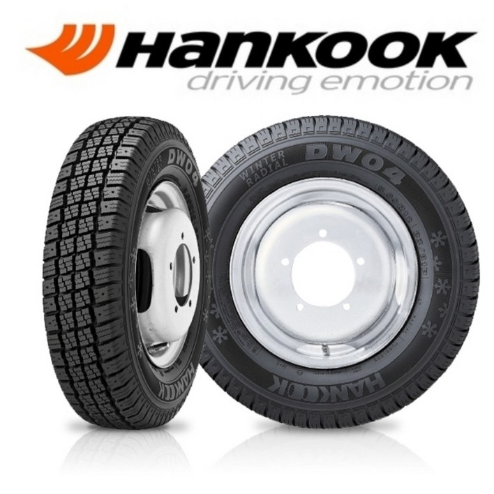 한국타이어 윈터 래디얼 DW04 50012 8PR  500 12 8P 포터2봉고3 스노우타이어 남양주, 포천, 내촌, 의정부, 양주, 1개