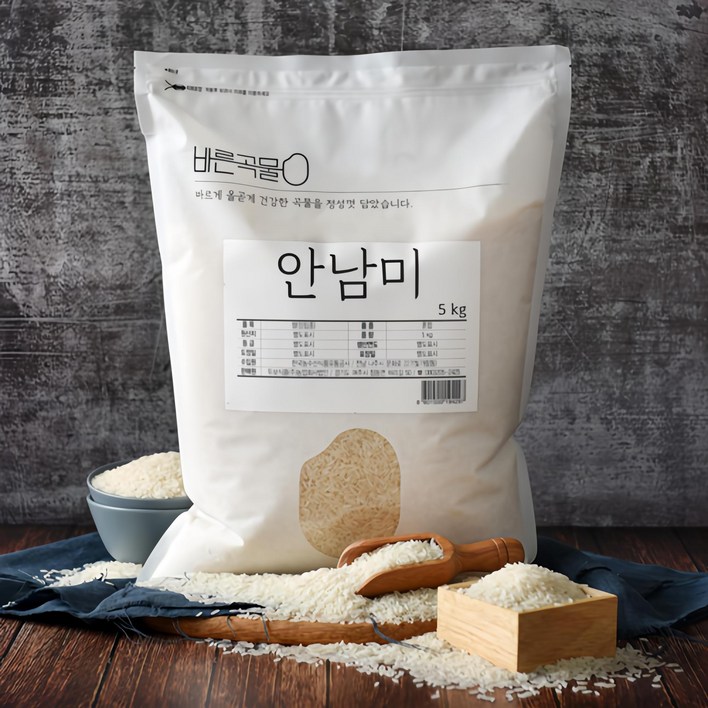 바른곡물 안남미, 5kg, 1개 바른곡물 안남미, 5kg, 1개