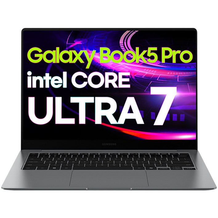 삼성전자 공식파트너 갤럭시북5 프로 NT940XHAK71AR 인텔 울트라7 AI 터치스크린 사무용 고사양 영상편집 윈도우11 노트북, NT940XHAK71AR, WIN11 Home, 32GB, 512GB, 그레이
