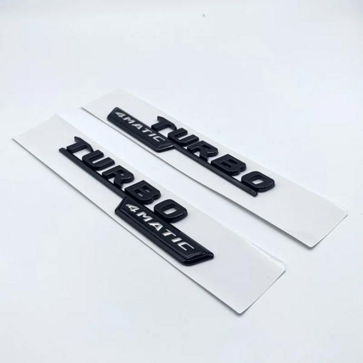 메르세데스벤츠 AMG 자동차 펜더 트렁크 리어 W176 W177 로고 스티커용 3D ABS 광택 블랙 레터링 A35 A45 A45S 터보 4matic 엠블럼