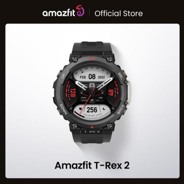 새로운 Amazfit T Rex 2 Smartwatch T-Rex 2 듀얼 밴드 루트 수입 150 + 내장 스포츠 모드 스마트 워치