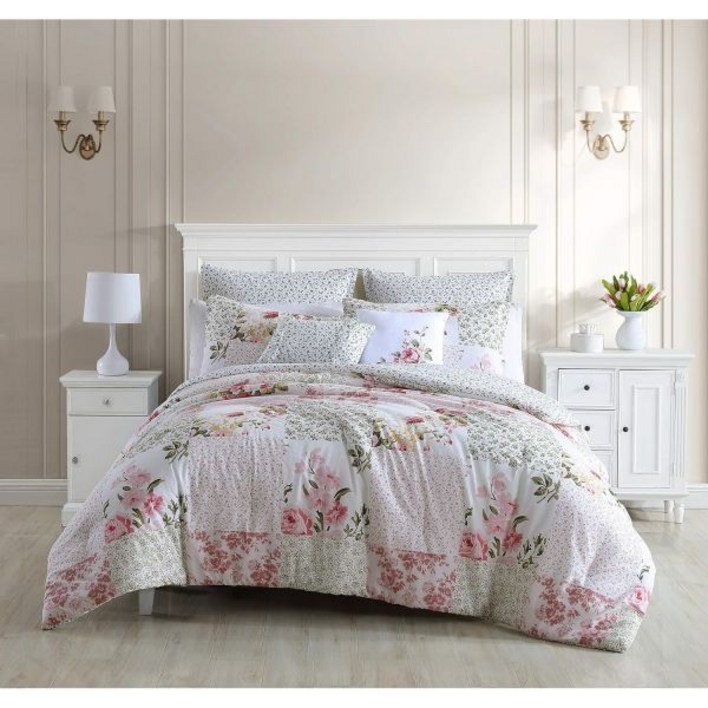 로라 애슐리 차렵이불 사계절용 경량 홈 트윈 이불 에일린 핑크