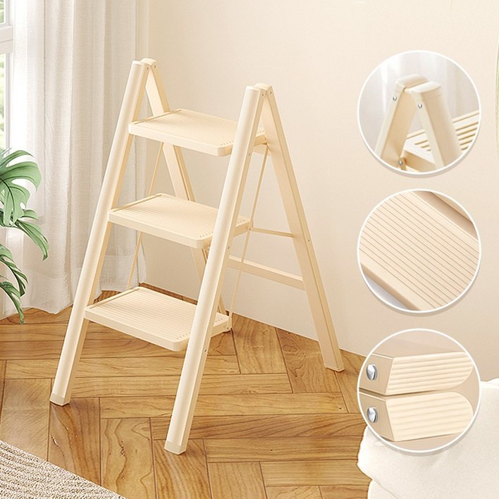 사다리 일상도구 가정용사다리 다용도 접이식사다리 휴대용 사다리 미끄럼 방지 미니사다리