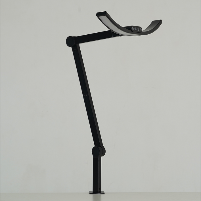 룩스베러 STDL03 스탠드 삼성 시력보호 와이드 책상스탠드 공부등 독서등 조명, 블랙