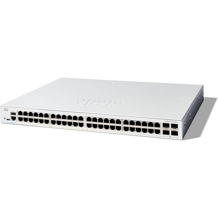 CISCO Catalyst 1300 48port 4x10G SFP C130048T4X 48포트 스위칭허브 4SFP CBS35048T4X 후속, 단일상품, 1개