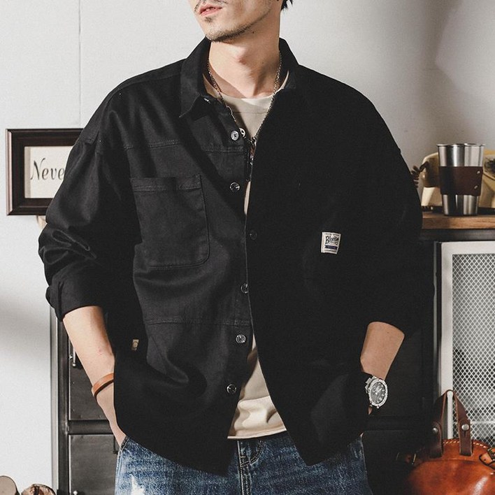 순면 루즈핏 레트로 셔츠 자켓 빈티지 캐주얼 남방 순면 루즈핏 레트로 셔츠 자켓 빈티지 캐주얼 남방