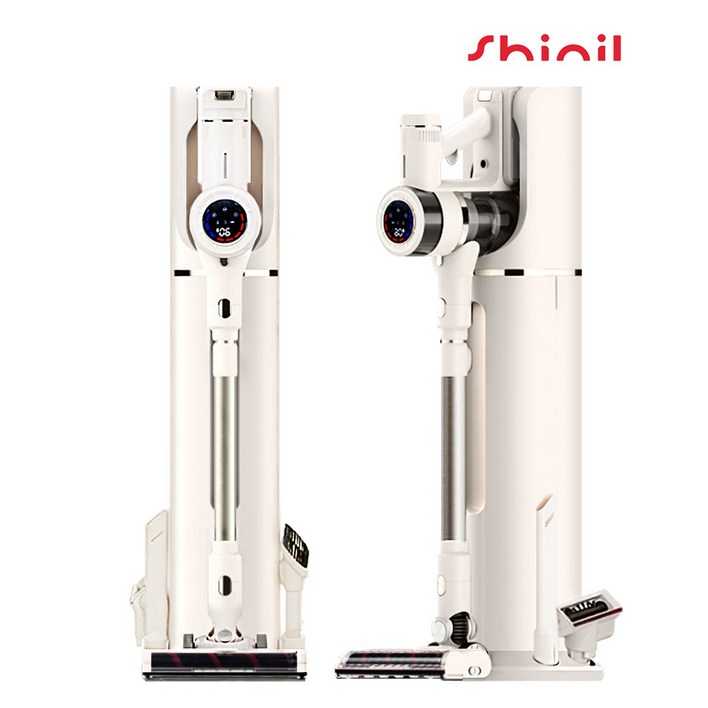 신일 무선청소기 SVCST25WIF  400W BLDC 올인원스테이션 먼지통비움충전거치수납