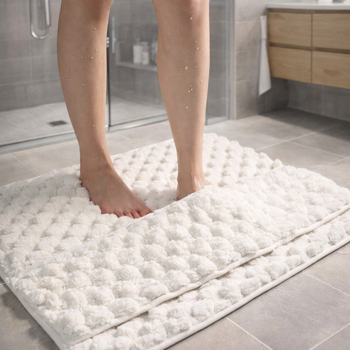 흡수력 좋은 폭신한 욕실 발매트 미끄럼방지 빨아쓰는 글세사 논슬립 매트 화장실 매트