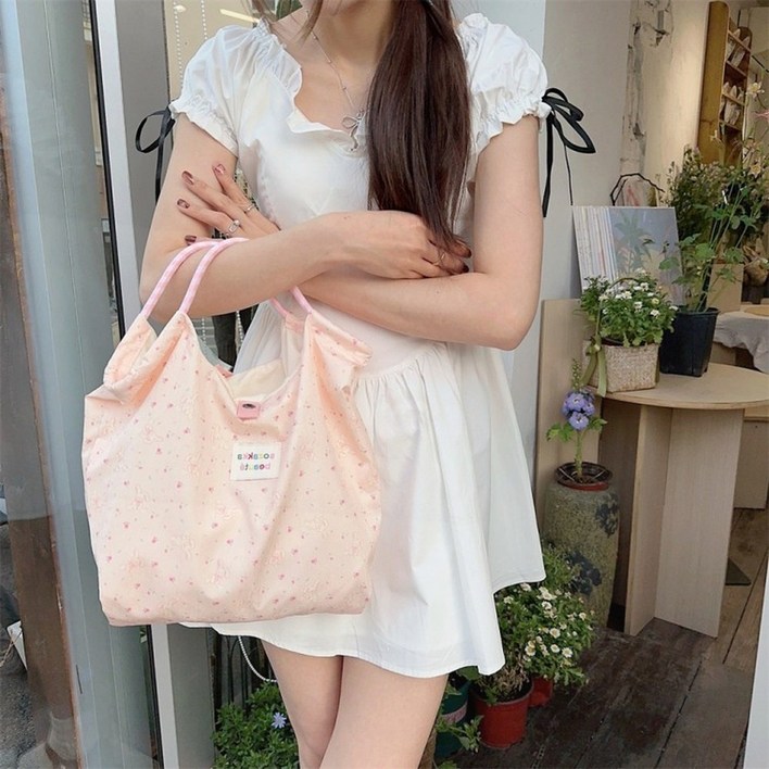 핑크 래빗 숄더백 여성용 패션 가방 데일리 캐주얼