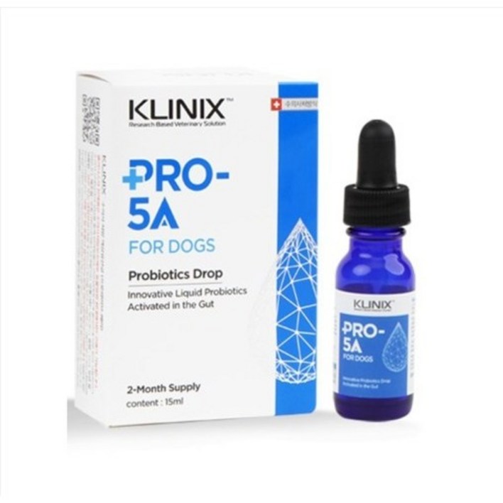 냉장배송] 클리닉스 프로파이브에이 KLINIX PRO-5A 고양이 액상 유산균15ml (리뉴얼) 프로파이브에이