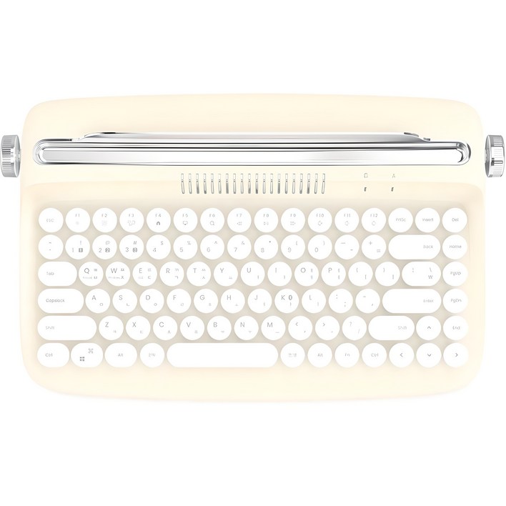 엑토 레트로 미니 블루투스 멀티페어링 무선 텐키리스 키보드, 아이보리, B303