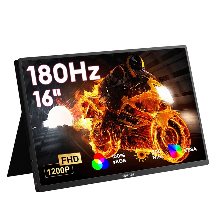 제우스랩 p16 plus 16인치 180Hz 포터블 게임용 모니터 여행용 사무실용, p16 plus, 35.4cm