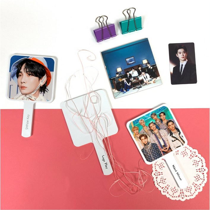 낭만인쇄소 사각손거울 인쇄 1개부터 주문제작