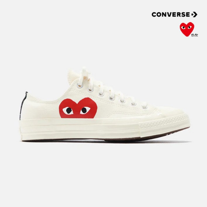 꼼데가르송 척테일러 컨버스 로우화이트 AZK1110012