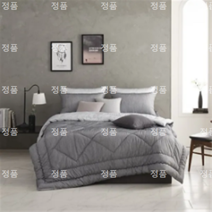 [알레르망] 데런2 차렵이불 D 2종세트 A 그레이[리버서블] [차렵이불1p,베개커버1p] (106606)