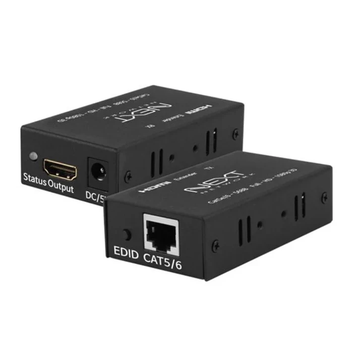 넥스트 60M HDMI 리피터장비 거리연장기 CAT5E 6 UTP케이블, 단일상품, 1개