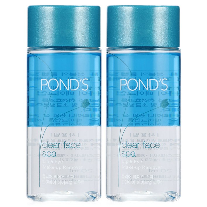 폰즈 클리어 훼이스 스파립앤아이 메이크업 리무버, 120ml, 2개