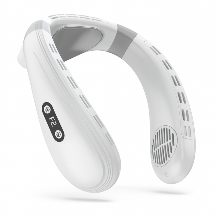 New 대형냉각패드 위니쿨 급속냉각 넥선풍기 BLDC 대용량5200mAh, W1026, 클래식화이트