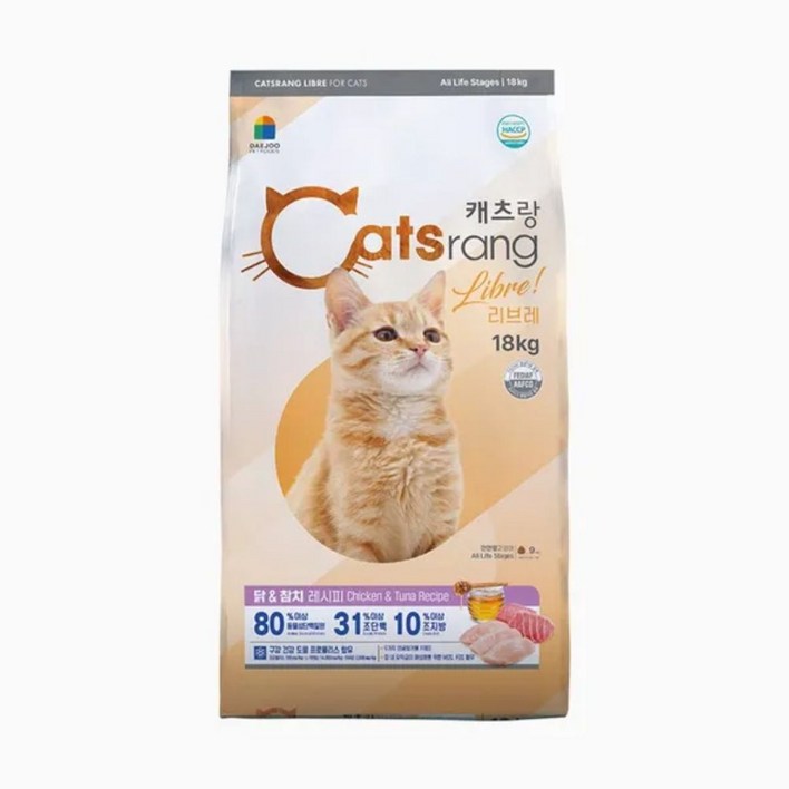 캐츠랑 5kg 캣츠랑 전연령 사료 고양이사료 1개 2개 4개