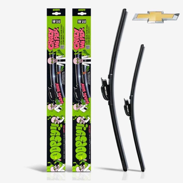 쉐보레 웁시 발수코팅 실리콘 와이퍼 간편날교체 운전석 조수석 세트, 트랙스 크로스오버 23년현재