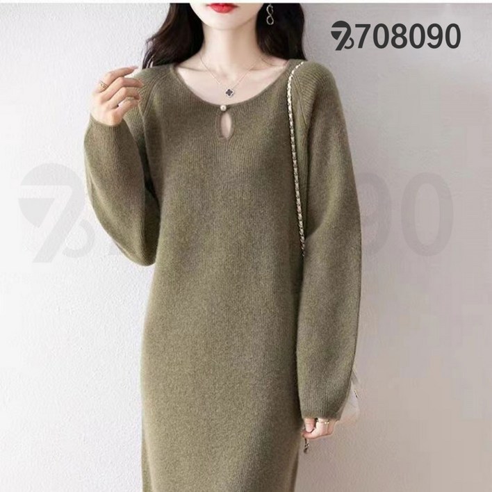 708090 여성 니트 원피스 가을 겨울 롱니트 데일리룩