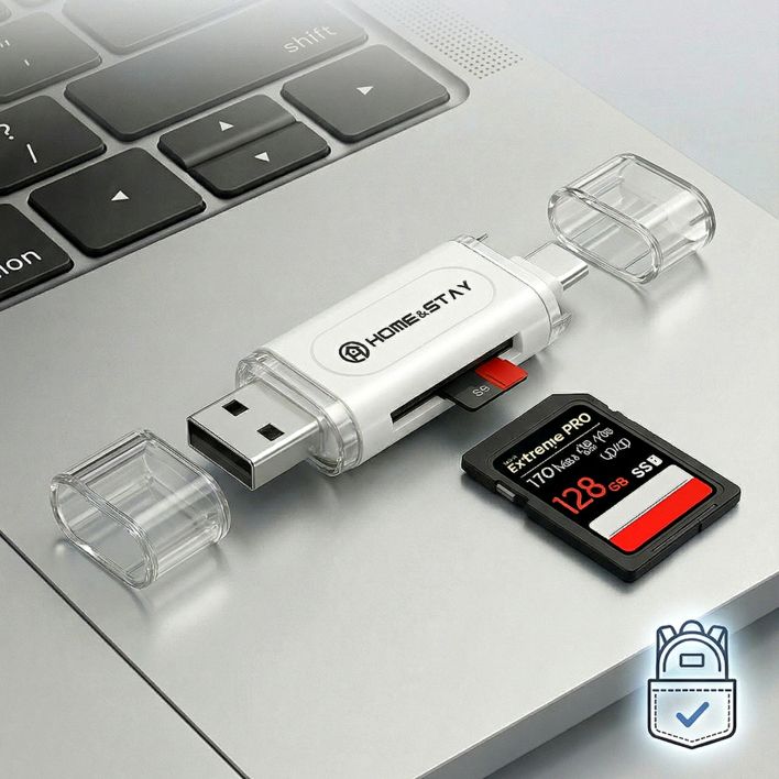 홈앤스테이 SD카드 리더기 C타입 USB-A  멀티호환