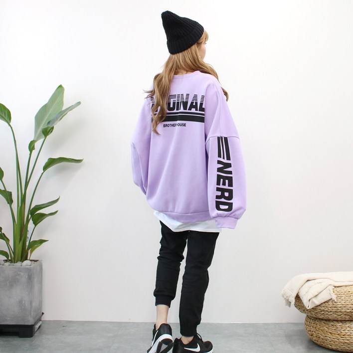 4XL, 4COLOR 오리진 레이어드 맨투맨 5599까지 빅사이즈 오버사이즈 남여공용 간절기 홈웨어 박스맨투맨