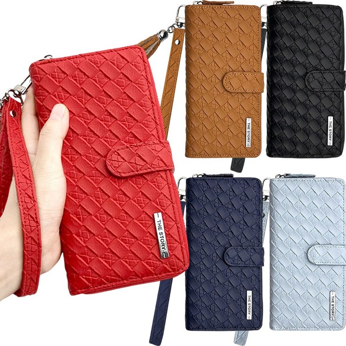 갤럭시퀀텀4 케이스 지갑 가죽 카드 수납 포켓 다이어리 플러스 더스토리 지퍼