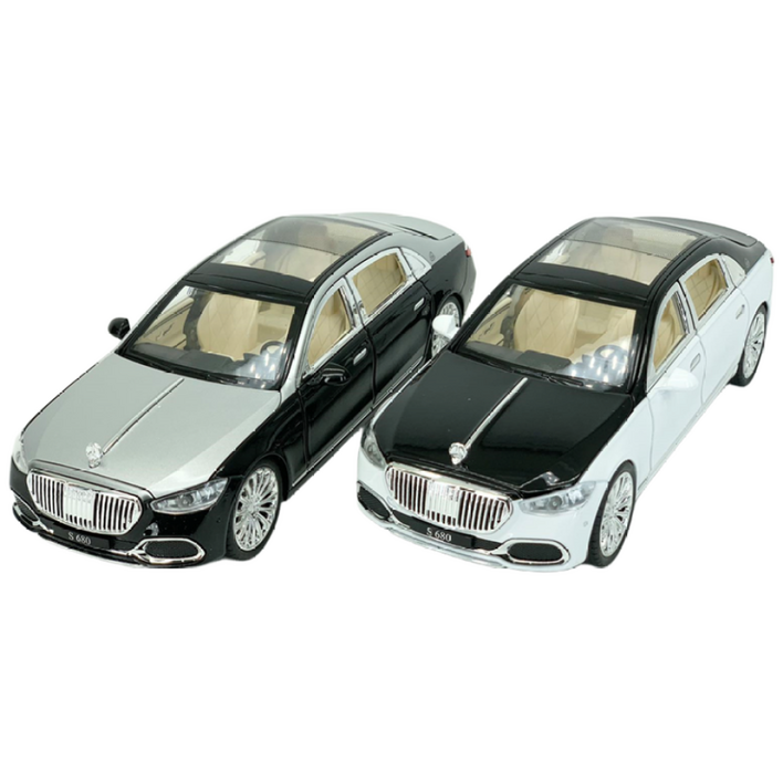 122 벤츠 마이바흐 bentz 다이캐스트 모형 다이케스트 GTR GTS AMG 완구 미니어쳐 피규어 자동차 장난감, 블랙실버, 1개