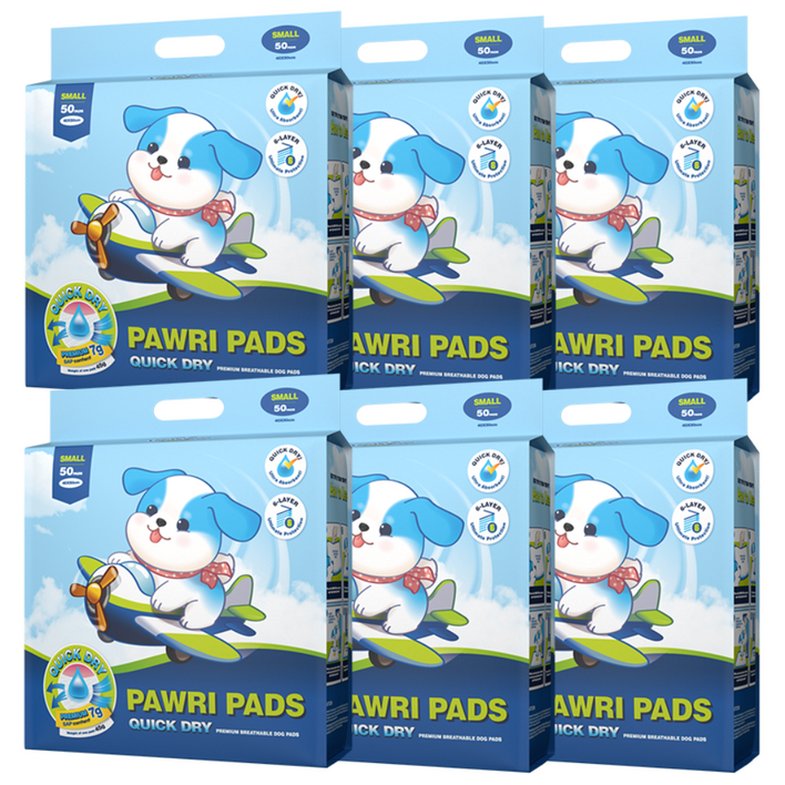 포우리 퀵드라이 강아지 배변패드, 6세트, 50개입
