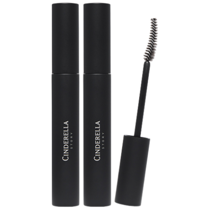 신데렐라스토리 시즌4 에어볼륨 마스카라 무번짐 롱래쉬 볼륨 워터프루프, 2개, 블랙