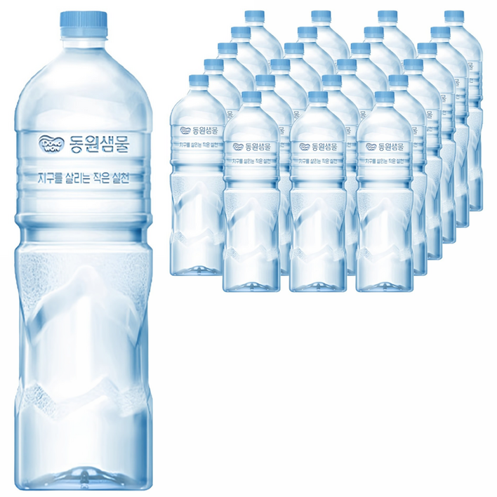 동원샘물 무라벨, 2L, 24개