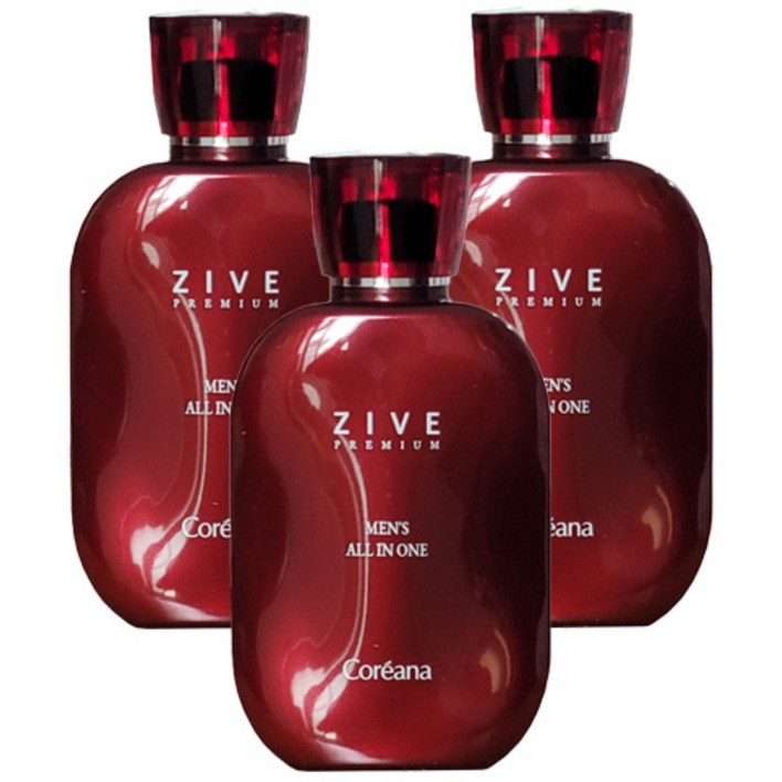 주름개선미백코리아나 프리미엄 지브 맨즈 올인원 3개 남자 스킨로션에센스, 3개, 150ml