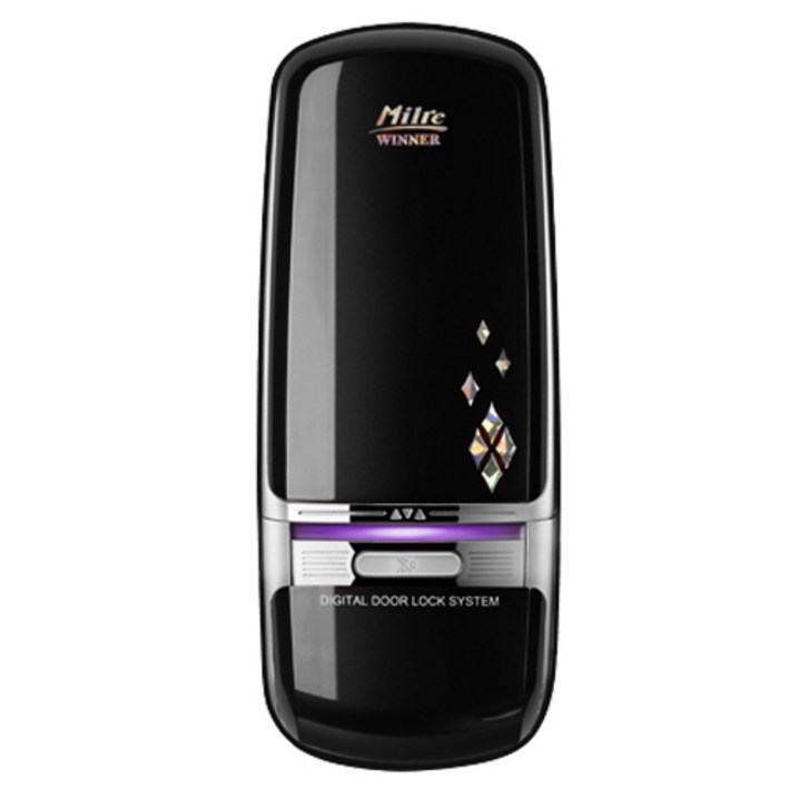 밀레시스텍 위너 블랙 도어락 MI-350K + 건전지 4p, MI-350K, 고객직접설치
