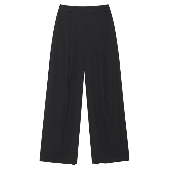 나이스클랍 여성용 턱 와이드 팬츠