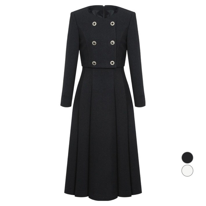 미니멈 여성용 자켓형 플레어 원피스