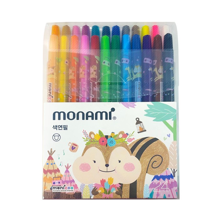 모나미 모니주 여아용 샤프식 색연필