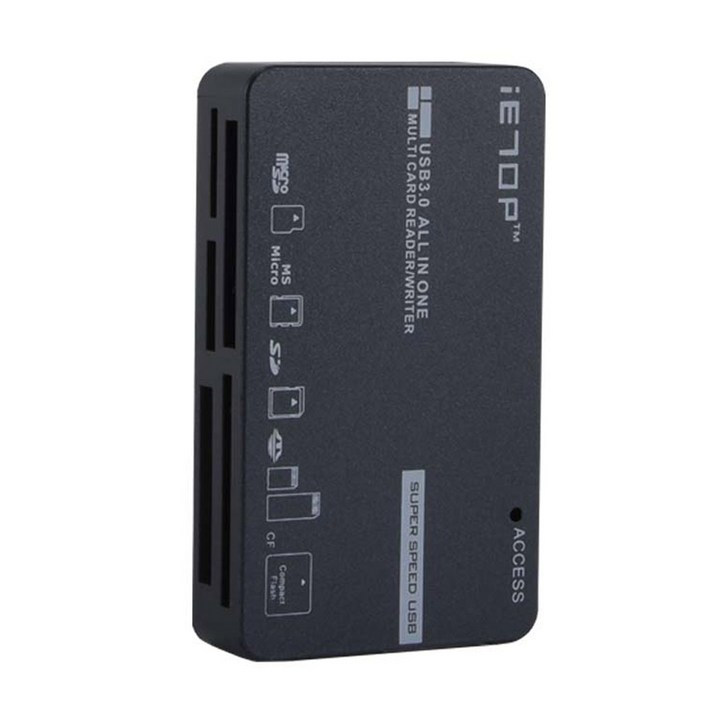 이탑 USB3.0 117종 지원 멀티카드리더기, C308, 그레이