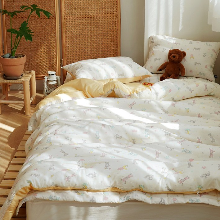 에이트룸 아동용 모달 밀크 차렵이불 풀세트