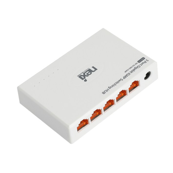 넥시 5포트 기가비트 IGMP 스위칭 허브, NXSG1005IGMP, 1개