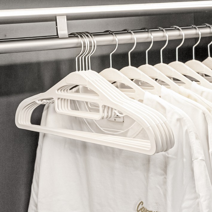 아임홈리빙 이지핏 논슬립 옷걸이, 화이트, 100개