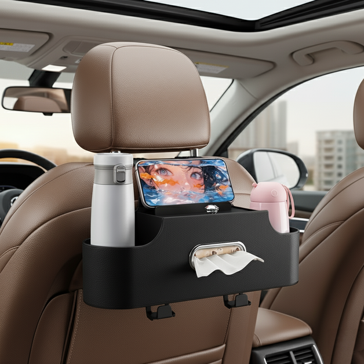 메이크라이프 차량용 컵홀더 뒷좌석 수납함