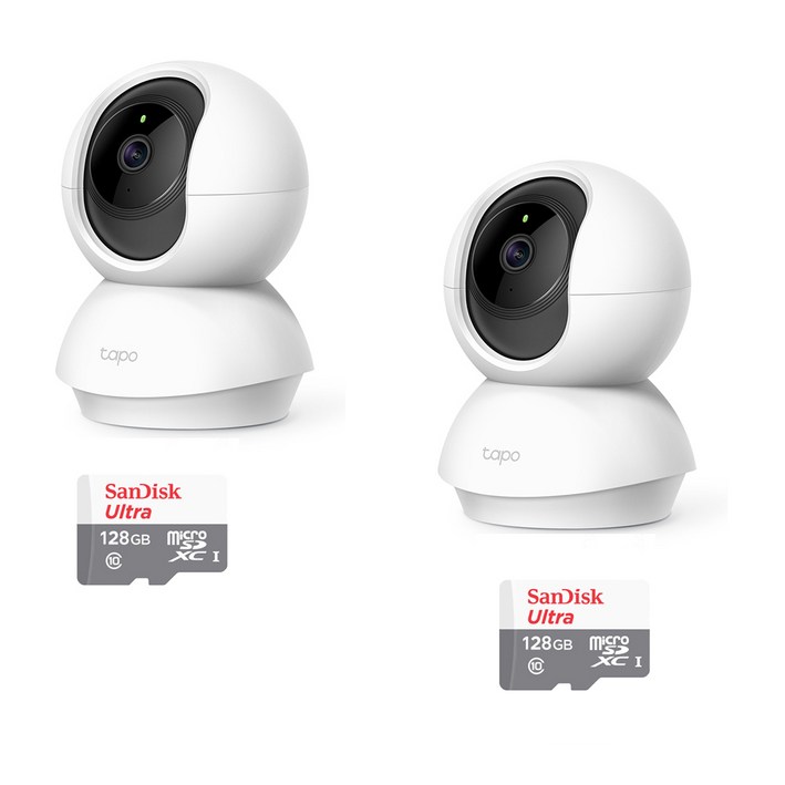 1+1 총2대 티피링크TC71 300만화소 360도회전 실내무선카메라 홈CCTV 야간흑백전환
