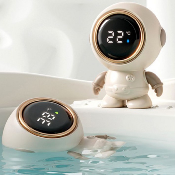 알로베베 아기 유아 목욕 물 온도측정 우주인 탕온도계, 혼합색상